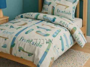 סט מצעים כותנה לילדים סקטבורד